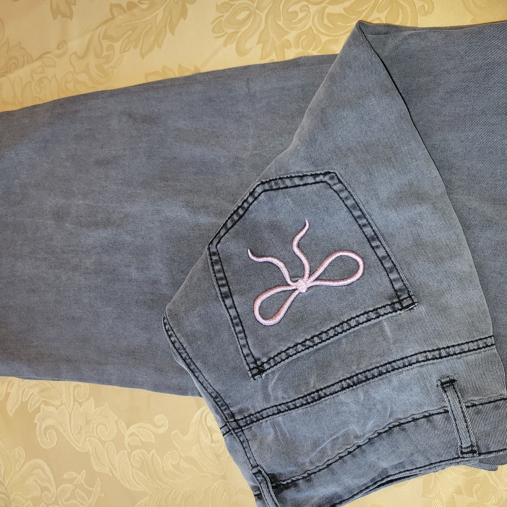 Gray Flare & Wide Leg Jeans